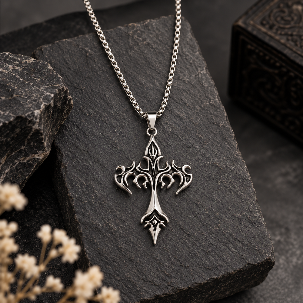 The99Jewel Stylish Tribal Cross Chain pendant for Men