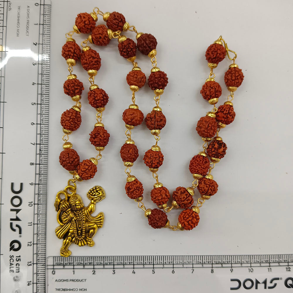 The99Jewel Rudraksha Beads with Hanuman Pendant for Men