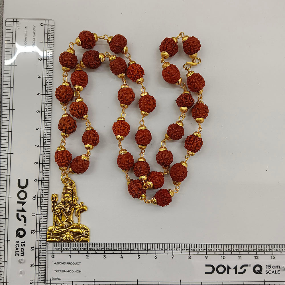 The99Jewel Rudraksha Beads with Lord Shiva Pendant for Men