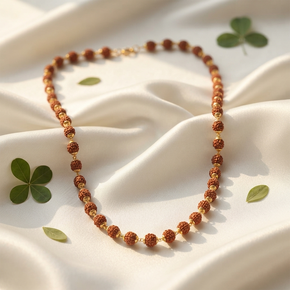 The99Jewel DevineThe99Jewel Divine Rudraksha Beads Pendant Necklace for Men 