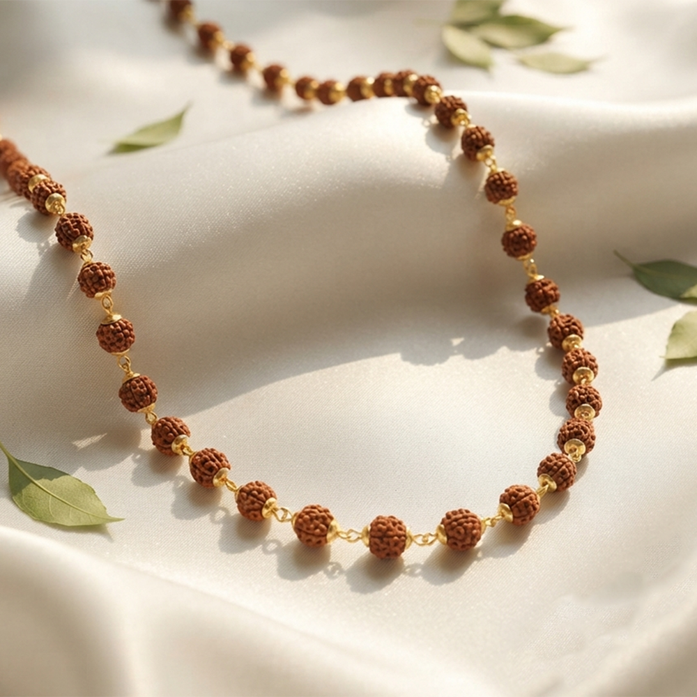 The99Jewel DevineThe99Jewel Divine Rudraksha Beads Pendant Necklace for Men