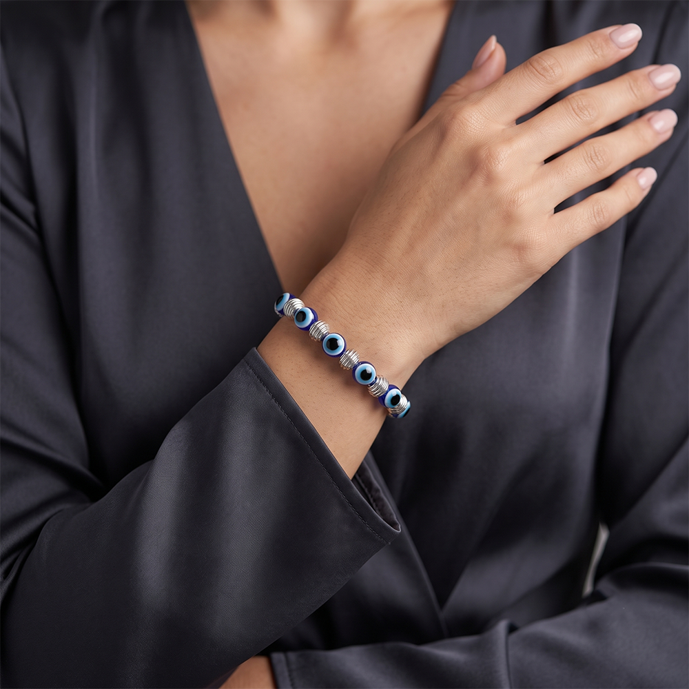 The99Jewel Trendy Evil Eye Bracelet for Girls & Women