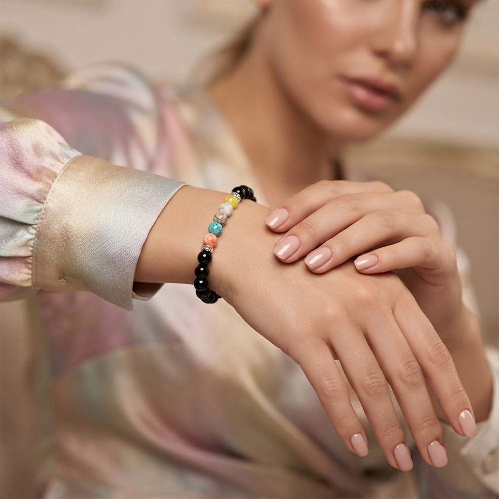 The99Jewel Energy Stone Chakra Beads Bracelet