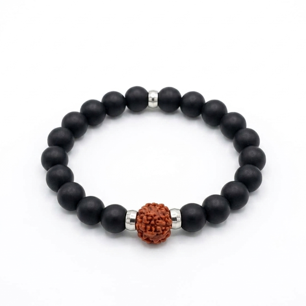 The99Jewel Handcrafted Spiritual Rudraksh Beads Bracelet