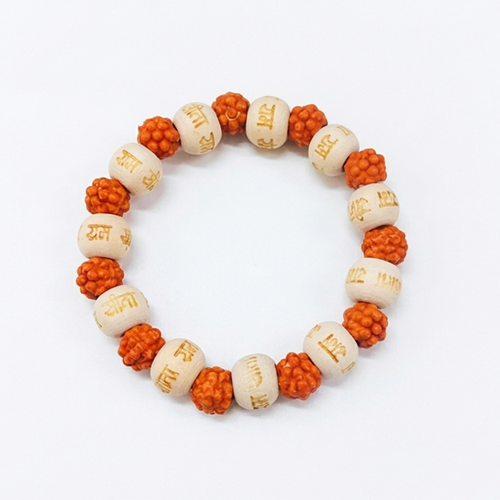 The99Jewel Handcrafted Spiritual Rudraksh Beads Bracelet