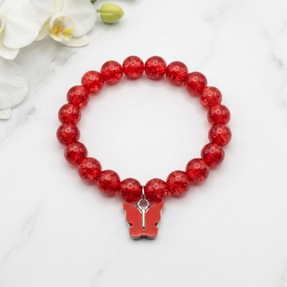 The99Jewel Handcrafted Butterfly Charm Bracelet for Women and Gorls