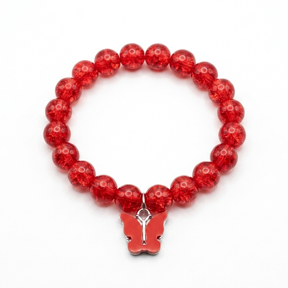 The99Jewel Handcrafted Butterfly Charm Bracelet for Women and Gorls