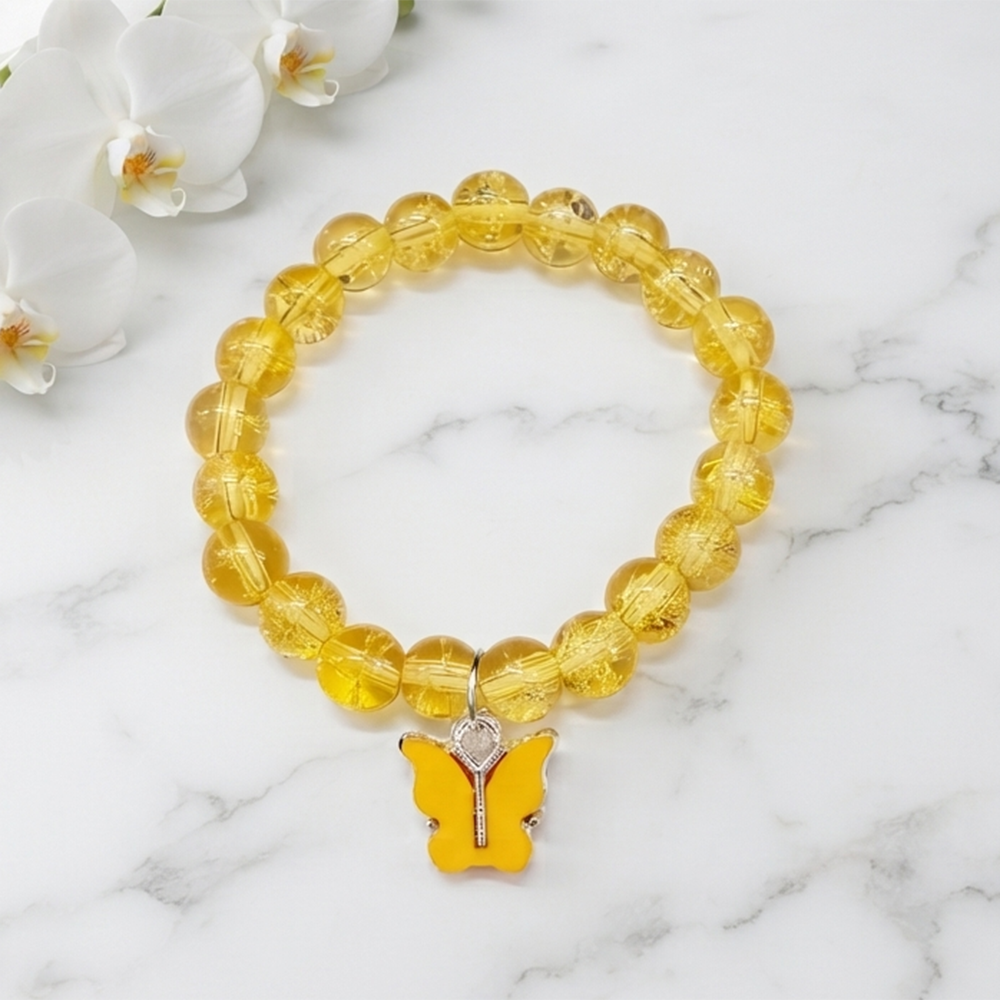 The99Jewel Handcrafted Butterfly Charm Bracelet for Women and Gorls