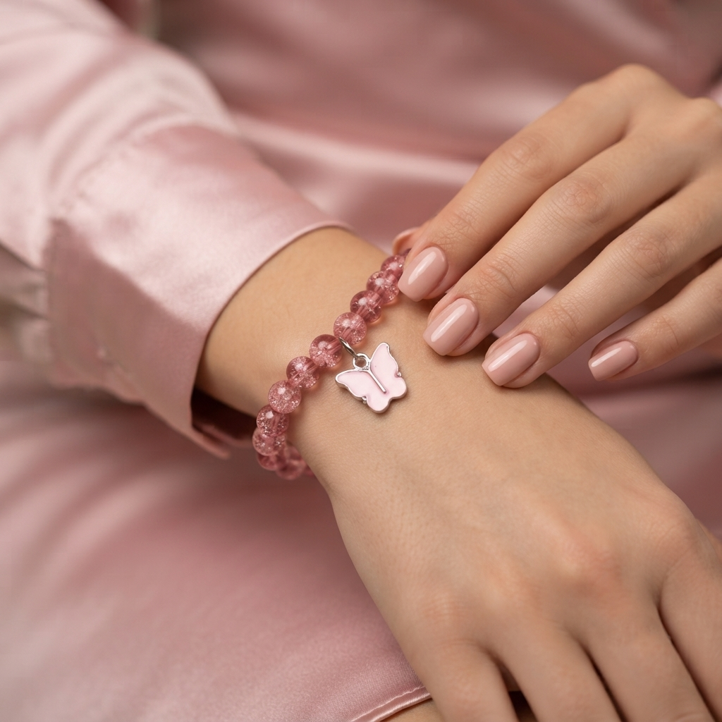 The99Jewel Handcrafted Butterfly Charm Bracelet for Women and Gorls