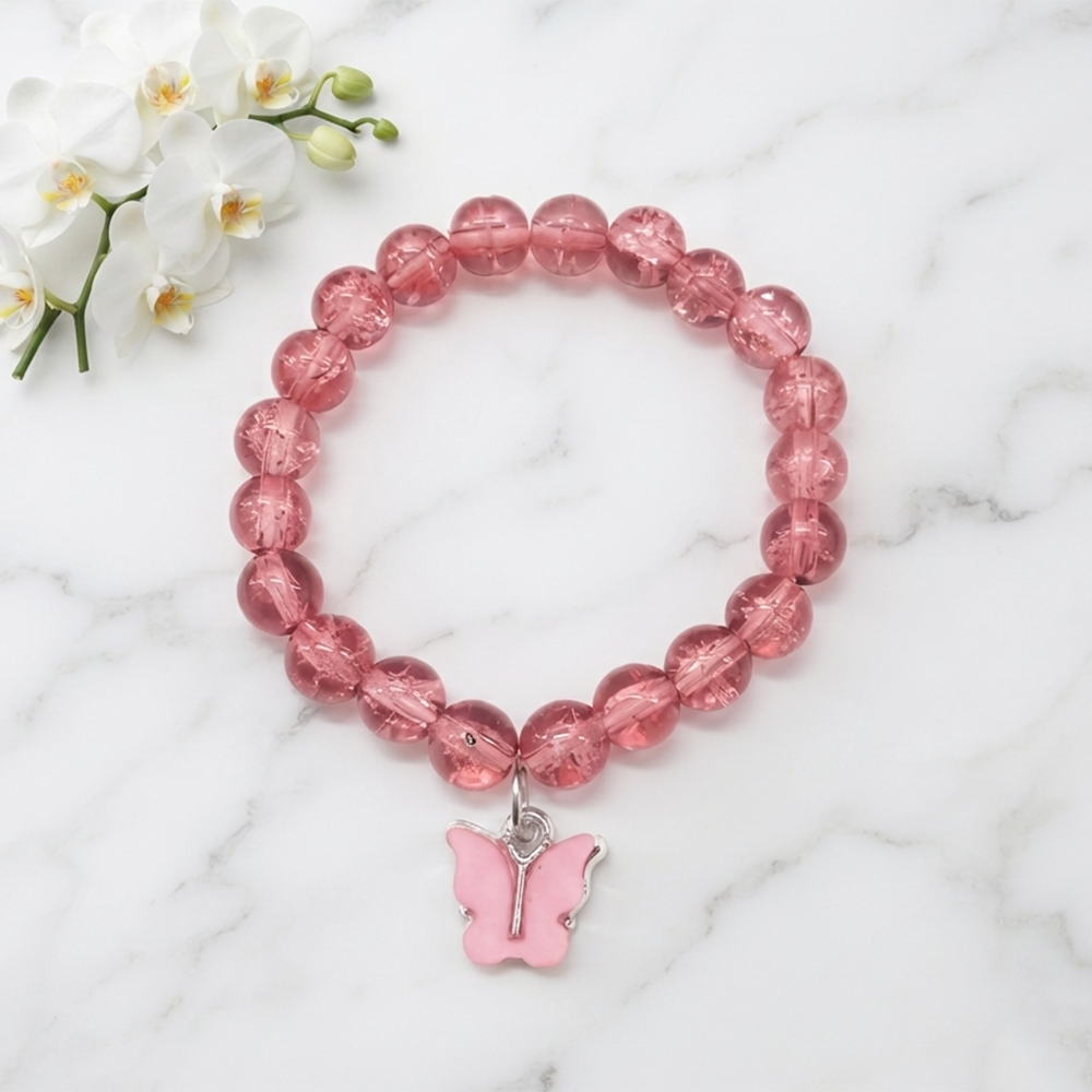 The99Jewel Handcrafted Butterfly Charm Bracelet for Women and Gorls