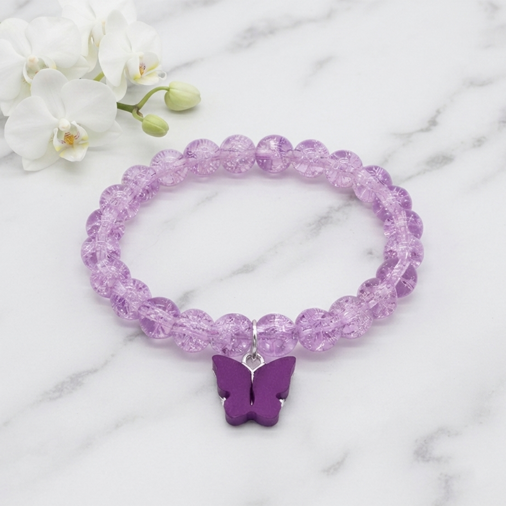 The99Jewel Handcrafted Butterfly Charm Bracelet for Women and Gorls