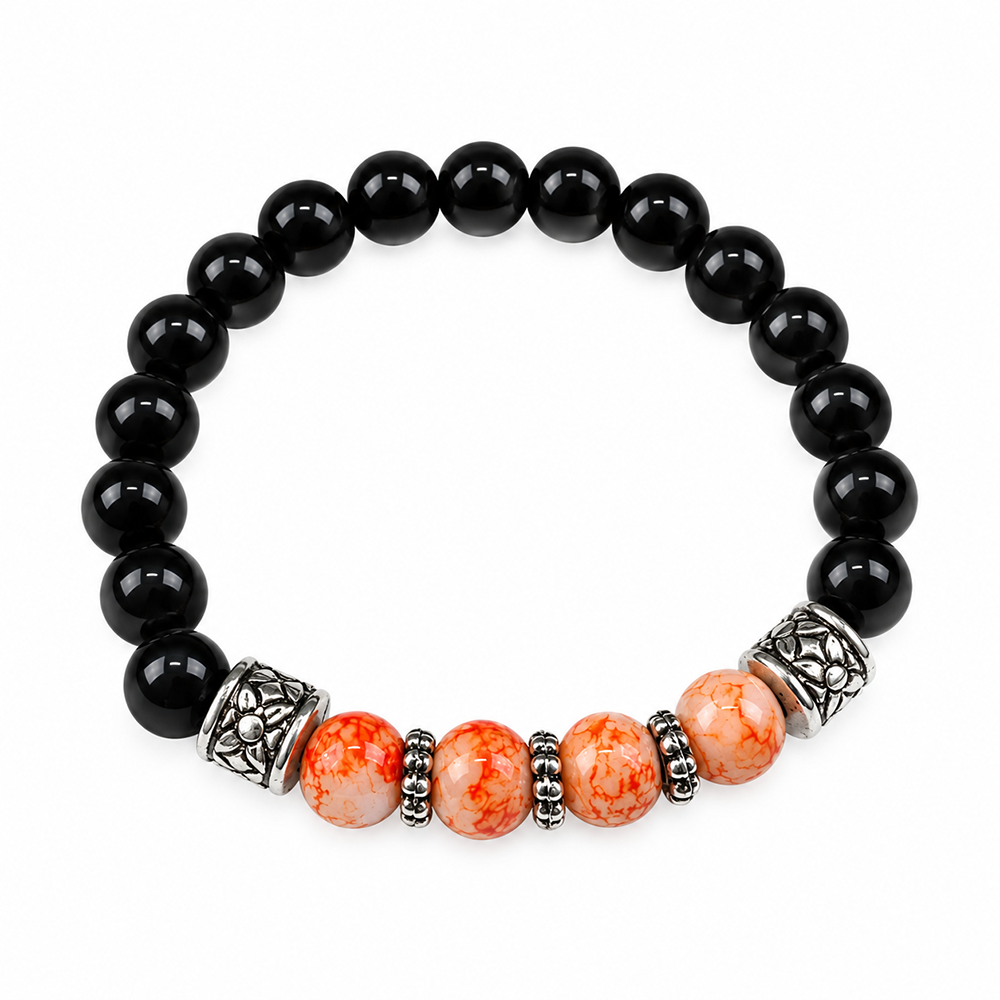 The99Jewel Fashionable Beaded Charm Bracelet | Trendy Jewellery Accessory for Women & Girls