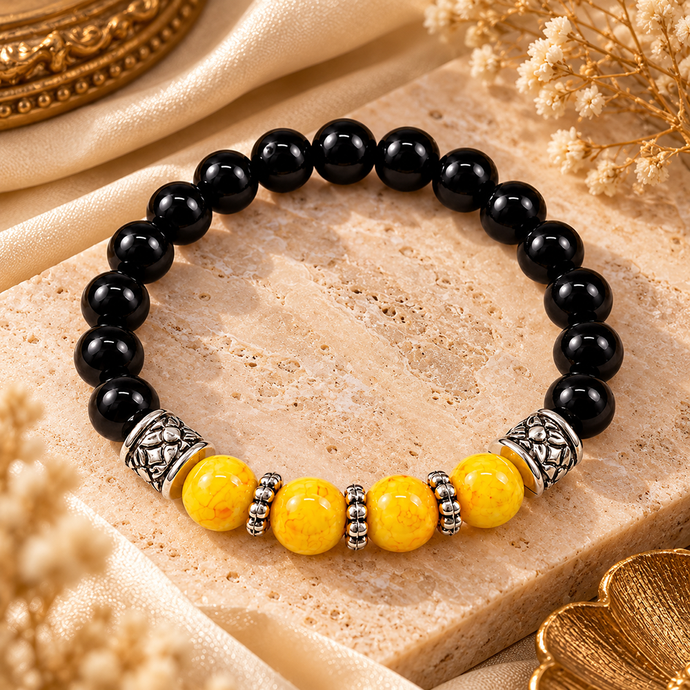 The99Jewel Fashionable Beaded Charm Bracelet | Trendy Jewellery Accessory for Women & Girls
