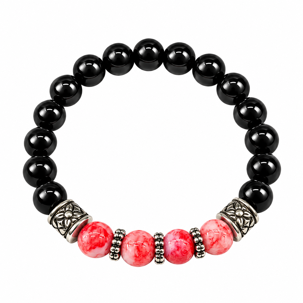 The99Jewel Fashionable Beaded Charm Bracelet | Trendy Jewellery Accessory for Women & Girls