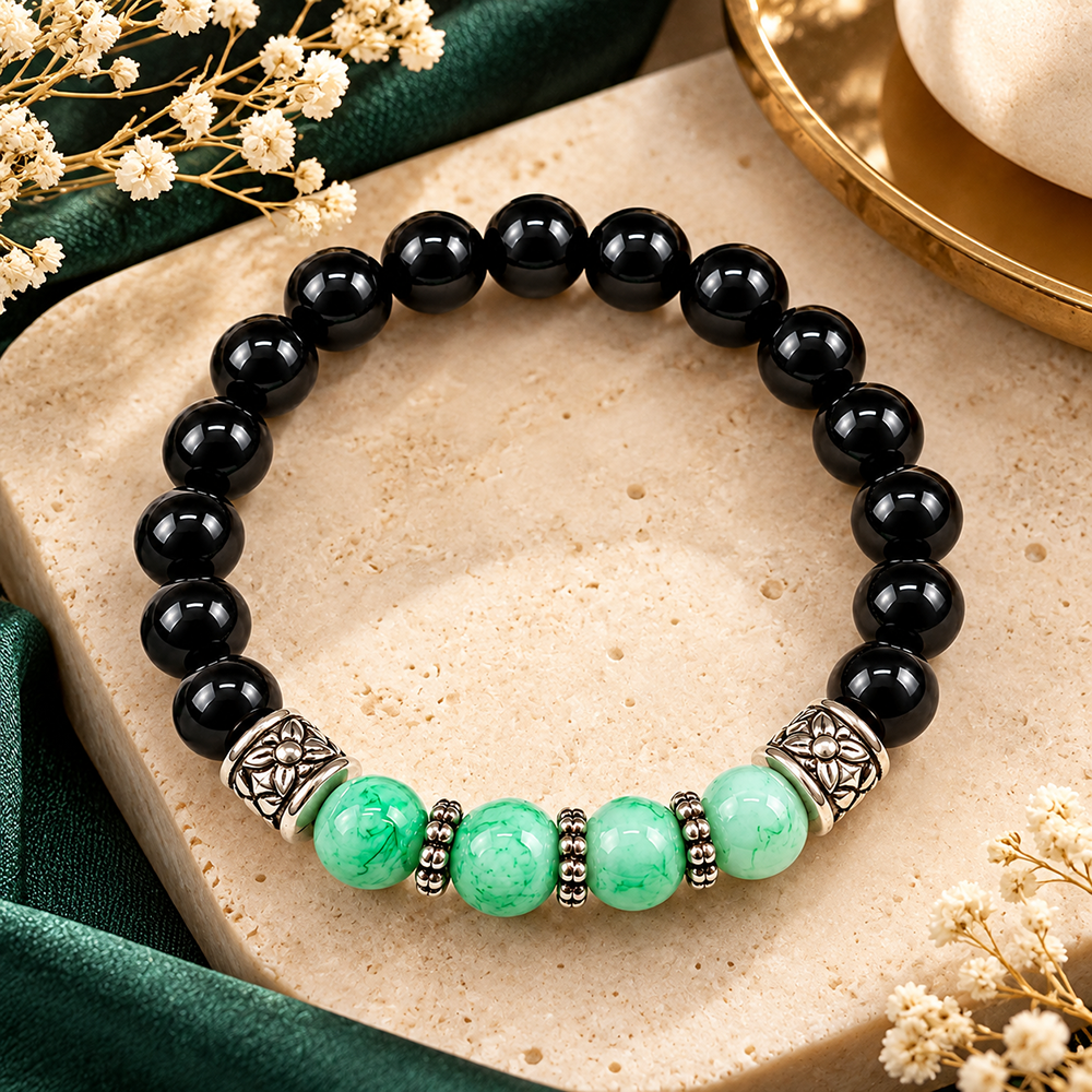 The99Jewel Fashionable Beaded Charm Bracelet | Trendy Jewellery Accessory for Women & Girls