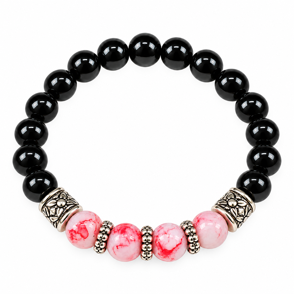 The99Jewel Fashionable Beaded Charm Bracelet | Trendy Jewellery Accessory for Women & Girls