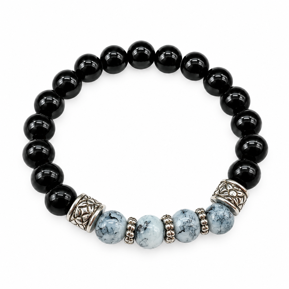 The99Jewel Fashionable Beaded Charm Bracelet | Trendy Jewellery Accessory for Women & Girls