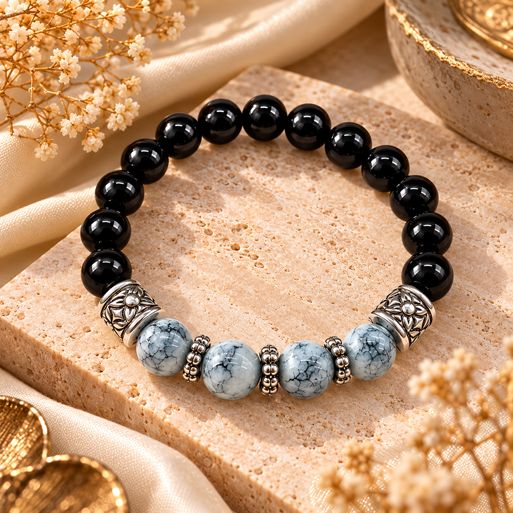 The99Jewel Fashionable Beaded Charm Bracelet | Trendy Jewellery Accessory for Women & Girls