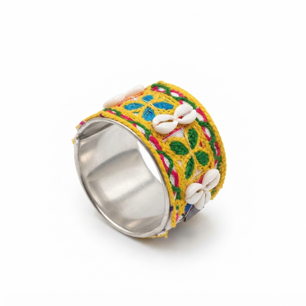The99Jewel Navratri Shell Bracelet Kada Traditional Jewellery for Women