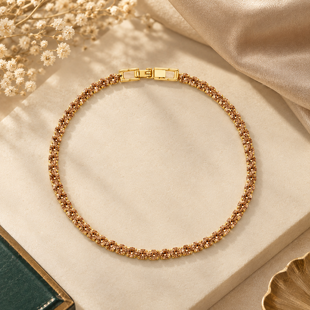 The99Jewel Dazzling Austrian Stone Bracelet with Tassels for Party & Festive Wear