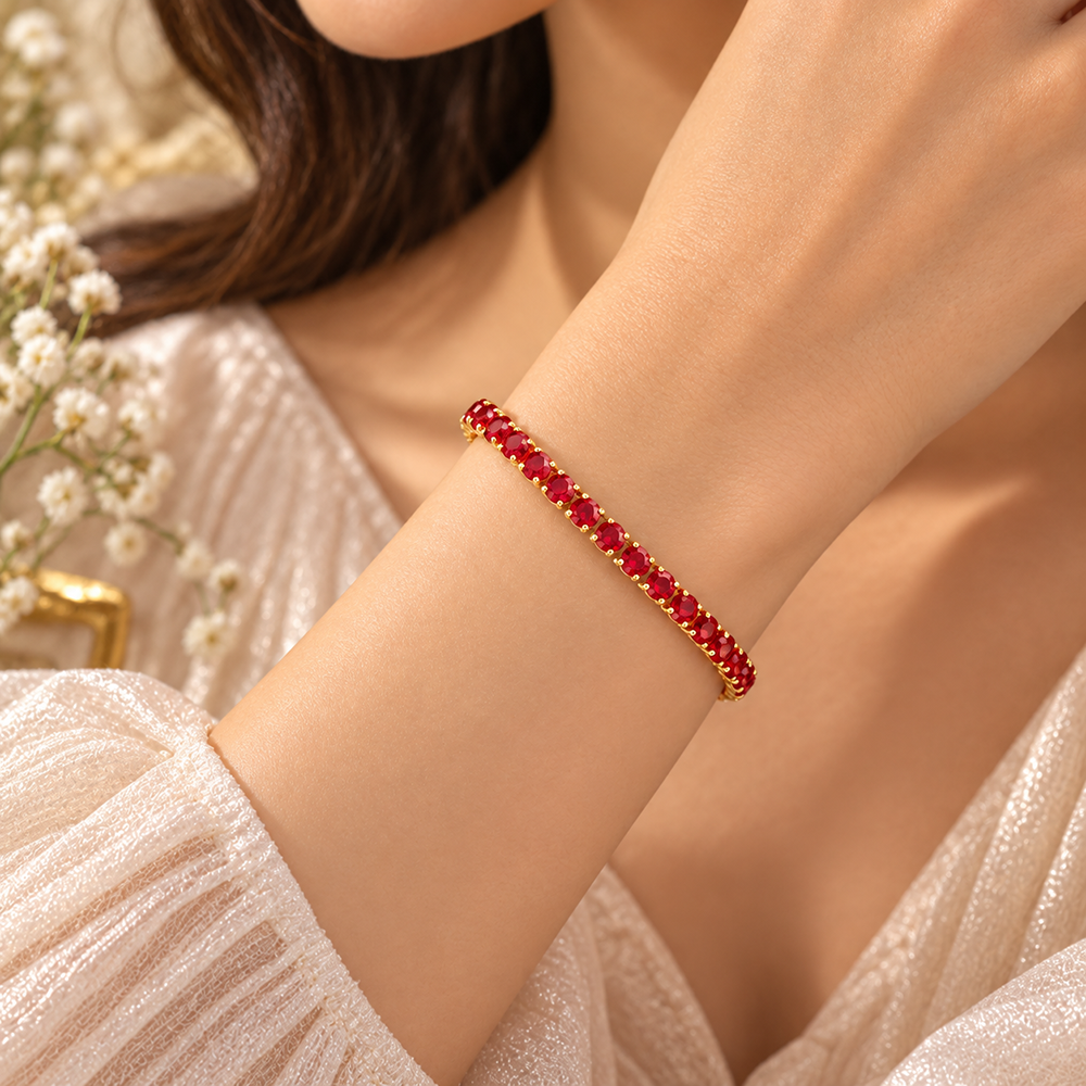 The99Jewel Dazzling Austrian Stone Bracelet with Tassels for Party & Festive Wear