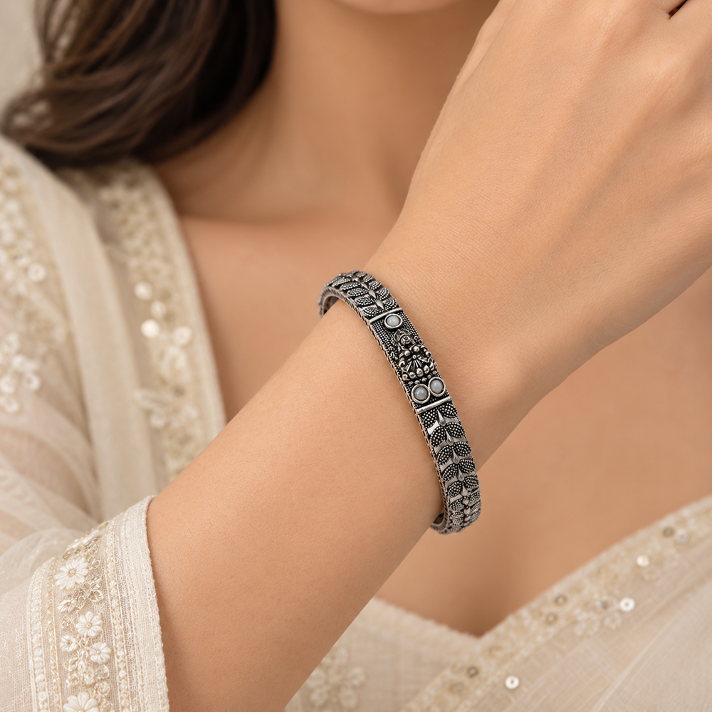 The99Jewel Ethnic Oxidised Bangles Set for Women Stylish Traditional Jewellery