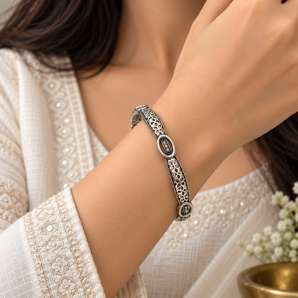 The99Jewel Ethnic Oxidised Bangles Set for Women Stylish Traditional Jewellery