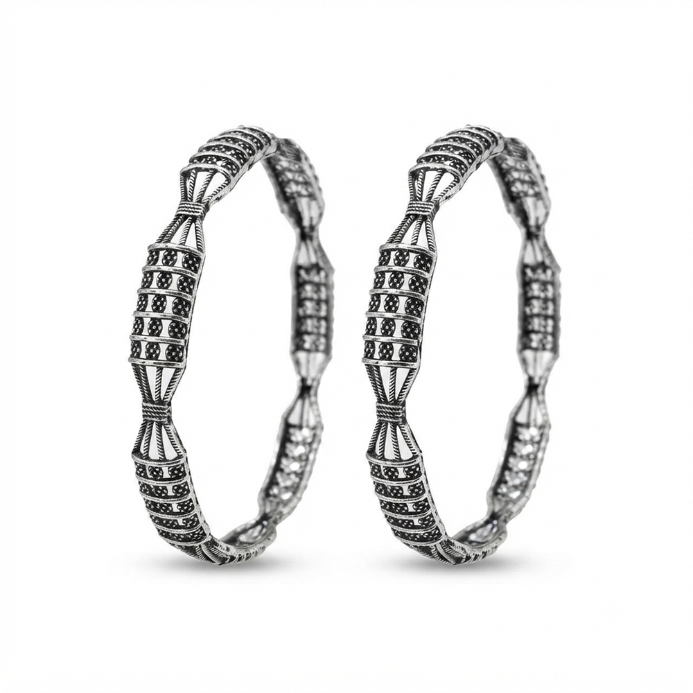 The99Jewel Ethnic Oxidised Bangles Set for Women Stylish Traditional Jewellery