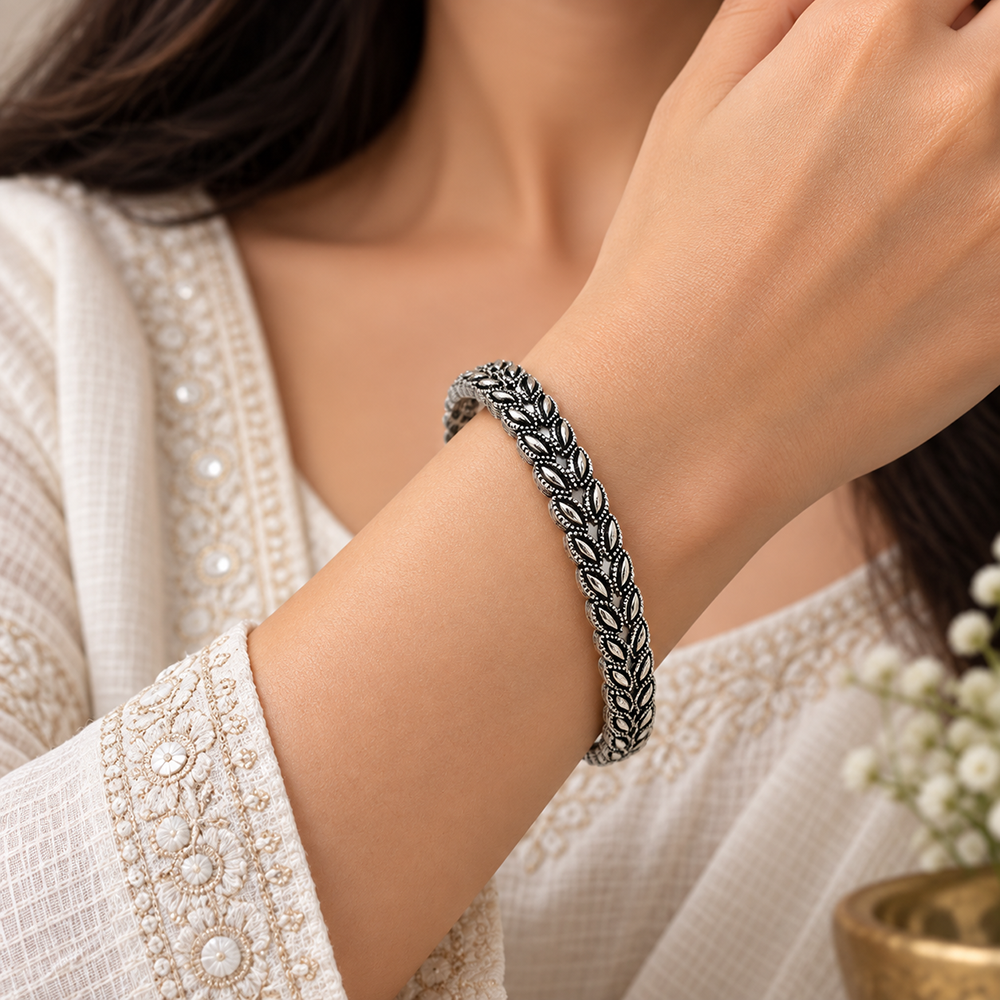 The99Jewel Ethnic Oxidised Bangles Set for Women Stylish Traditional Jewellery