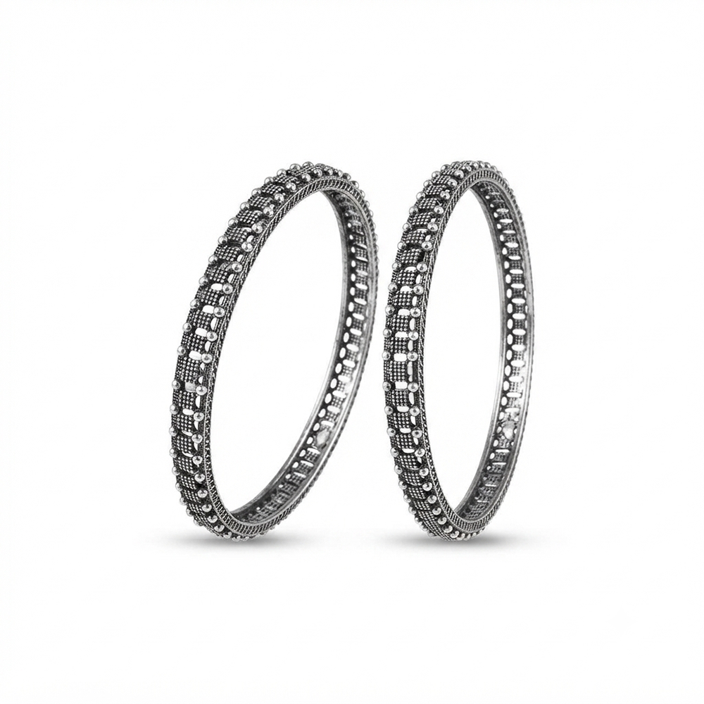 The99Jewel Ethnic Oxidised Bangles Set for Women Stylish Traditional Jewellery