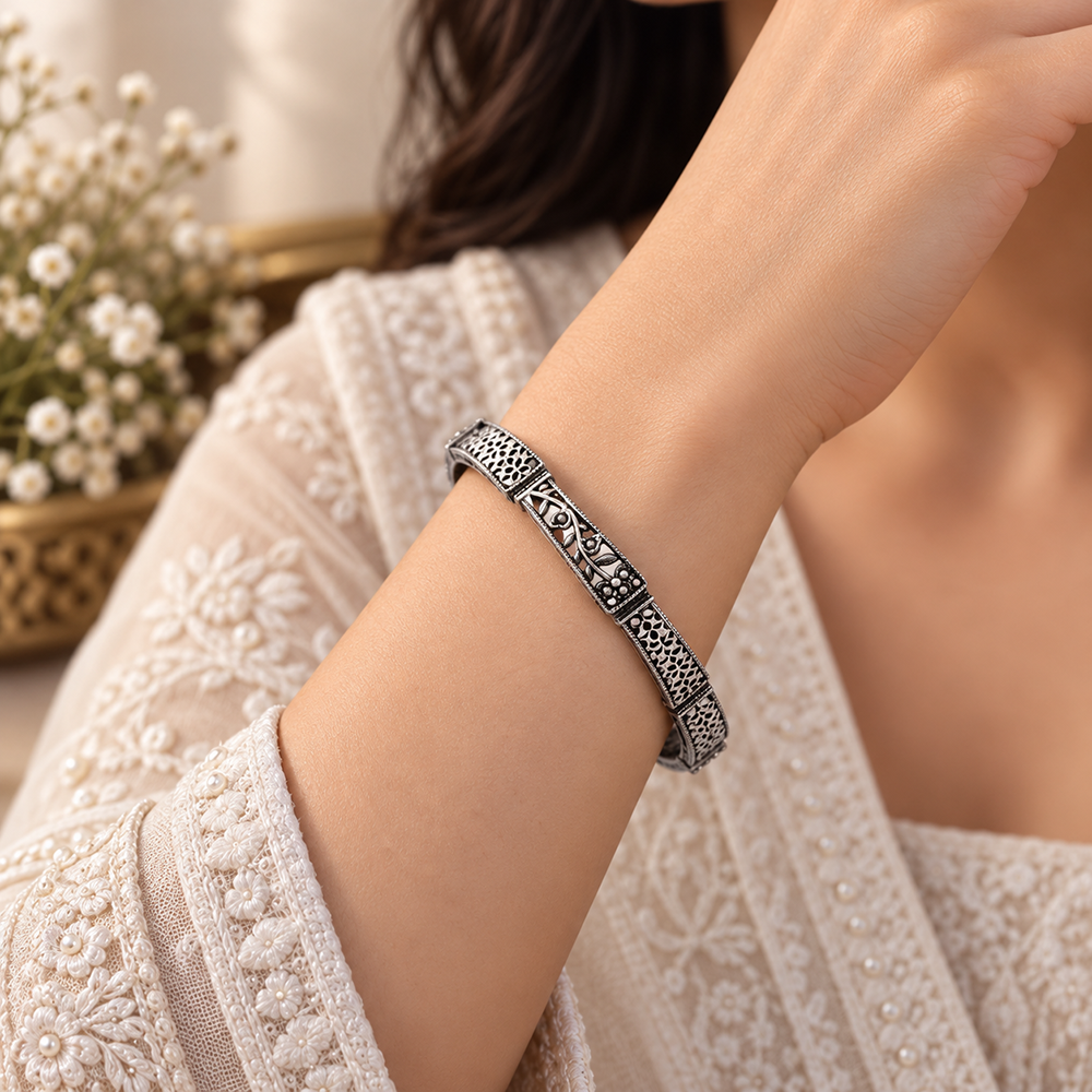 The99Jewel Ethnic Oxidised Bangles Set for Women Stylish Traditional Jewellery