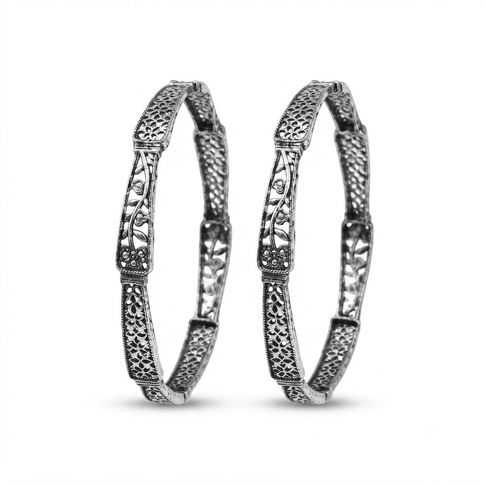 The99Jewel Ethnic Oxidised Bangles Set for Women Stylish Traditional Jewellery