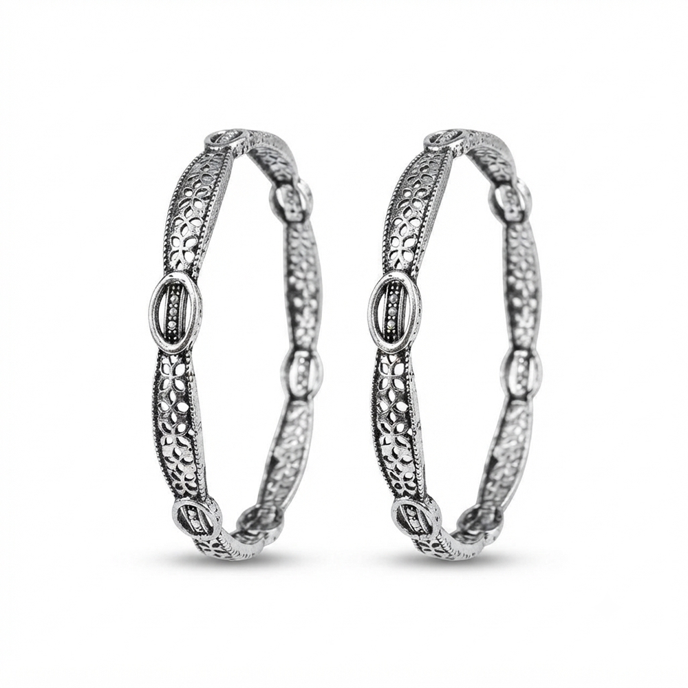 The99Jewel Ethnic Oxidised Bangles Set for Women Stylish Traditional Jewellery