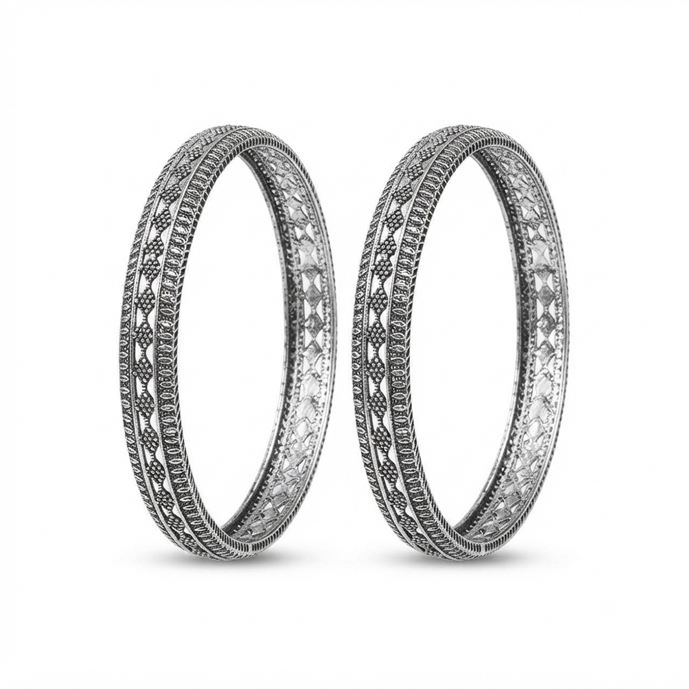 The99Jewel Ethnic Oxidised Bangles Set for Women Stylish Traditional Jewellery