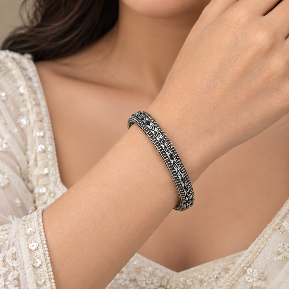 The99Jewel Ethnic Oxidised Bangles Set for Women Stylish Traditional Jewellery