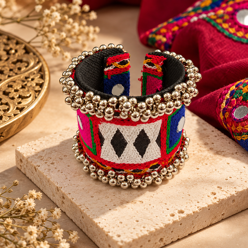 The99Jewel Navratri Gunghroo Bracelet Kada Traditional Jewellery for Women