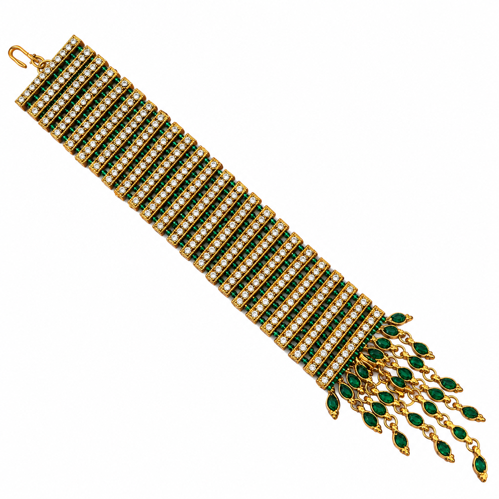 The99Jewel Gold Plated Austrian Stone Festive Designer Bracelet For Women And Girls