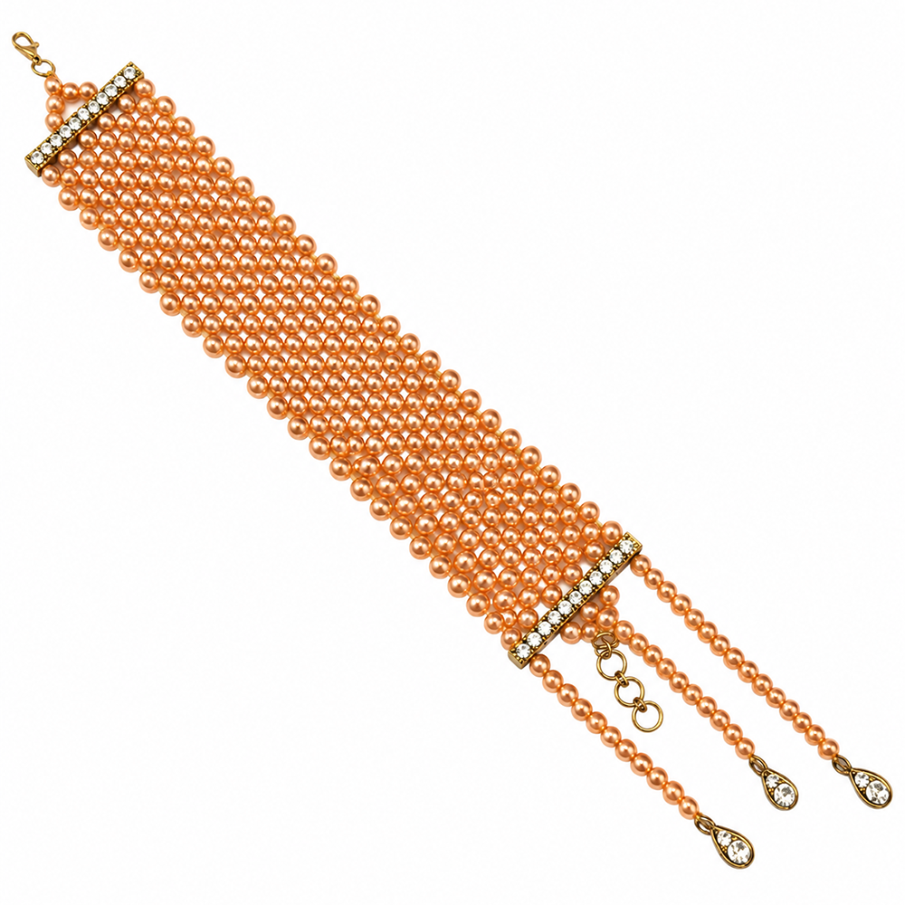 The99Jewel Gold Plated Austrian Stone Festive Designer Bracelet For Women And Girls