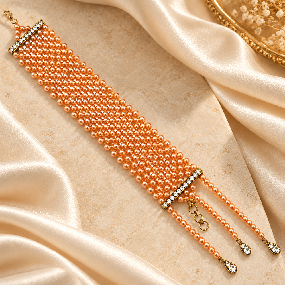 The99Jewel Gold Plated Austrian Stone Festive Designer Bracelet For Women And Girls