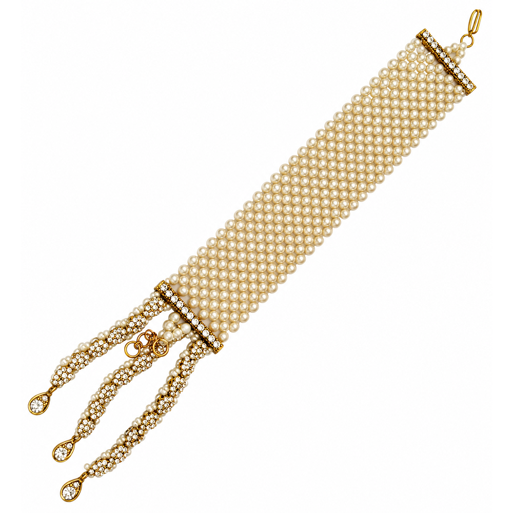 The99Jewel Gold Plated Austrian Stone Festive Designer Bracelet For Women And Girls