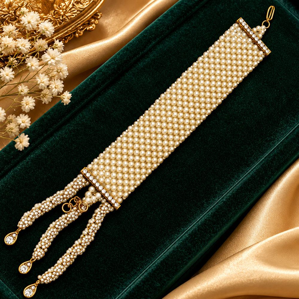 The99Jewel Gold Plated Austrian Stone Festive Designer Bracelet For Women And Girls