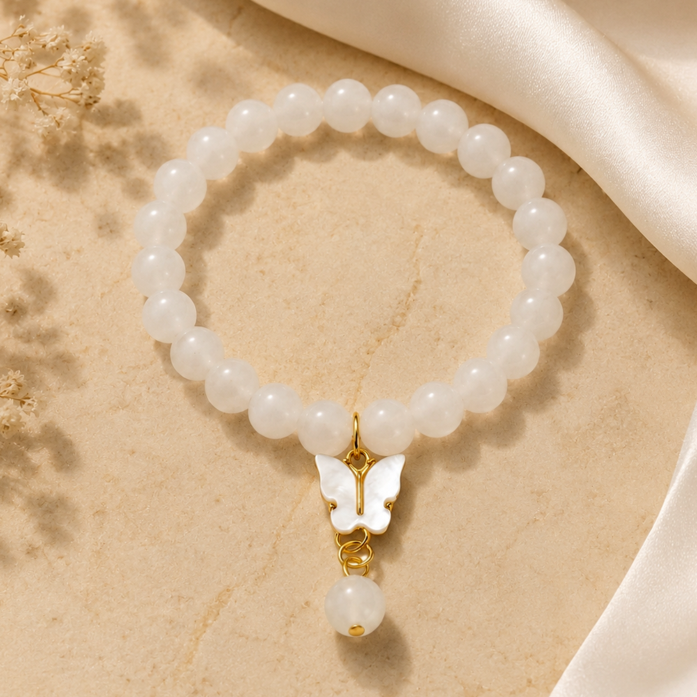 The99Jewel Gold Plated Beads Butterfly Stylish Bracelets