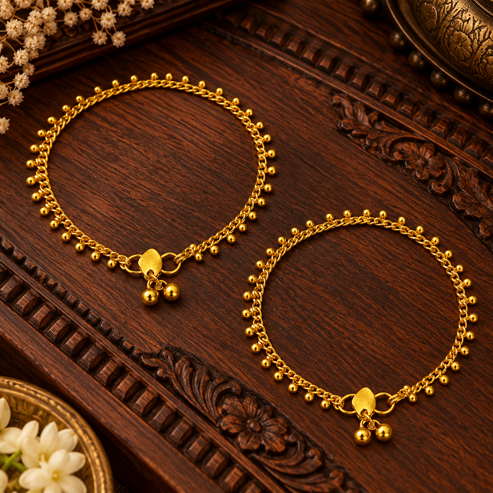 The99Jewel Ethnic Payal Anklet for Women | Traditional Jewellery for Special Occasions