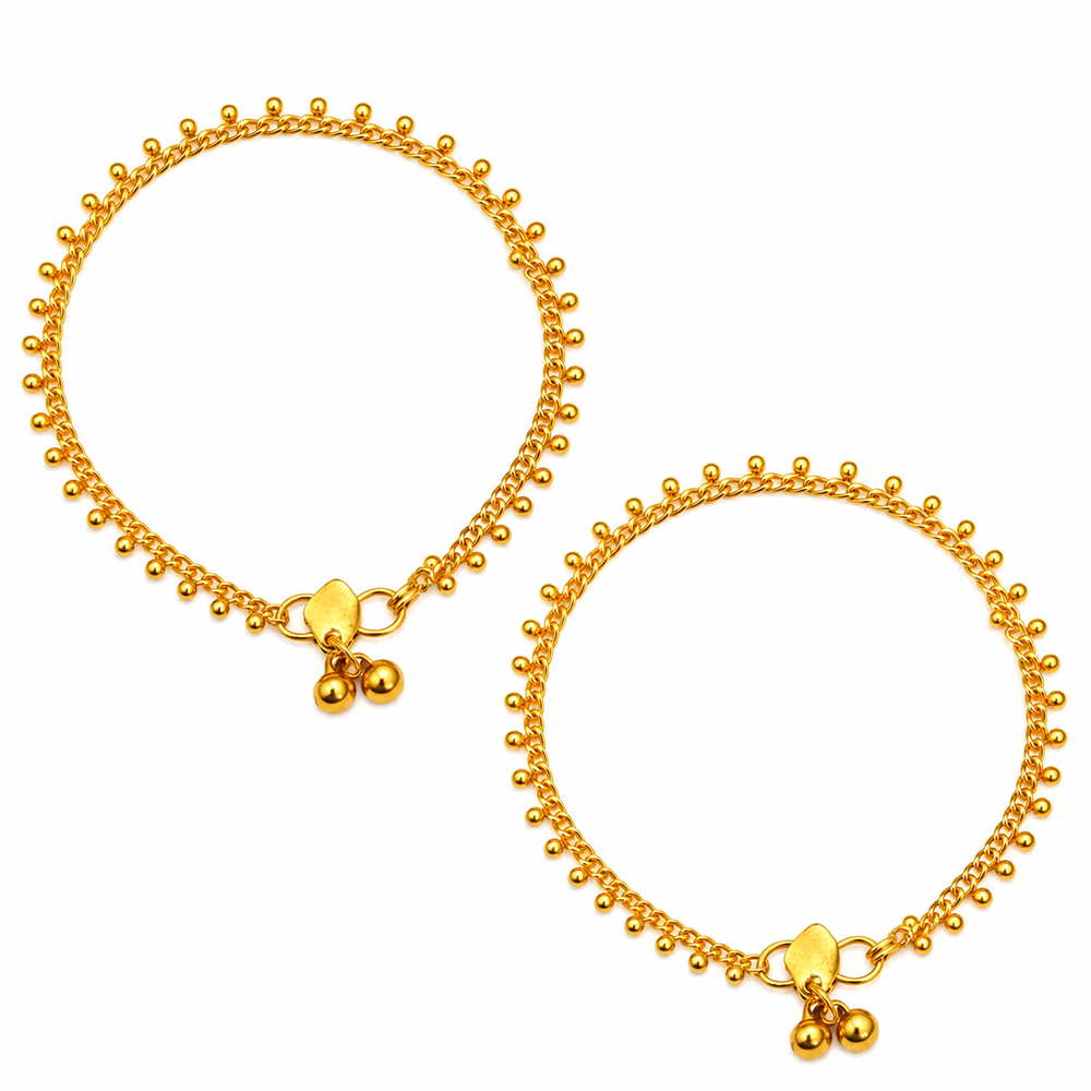 The99Jewel Ethnic Payal Anklet for Women | Traditional Jewellery for Special Occasions