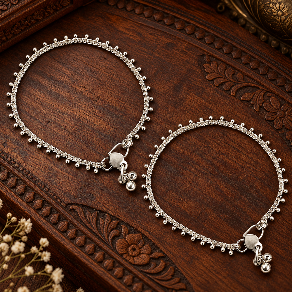 The99Jewel Ethnic Payal Anklet for Women | Traditional Jewellery for Special Occasions