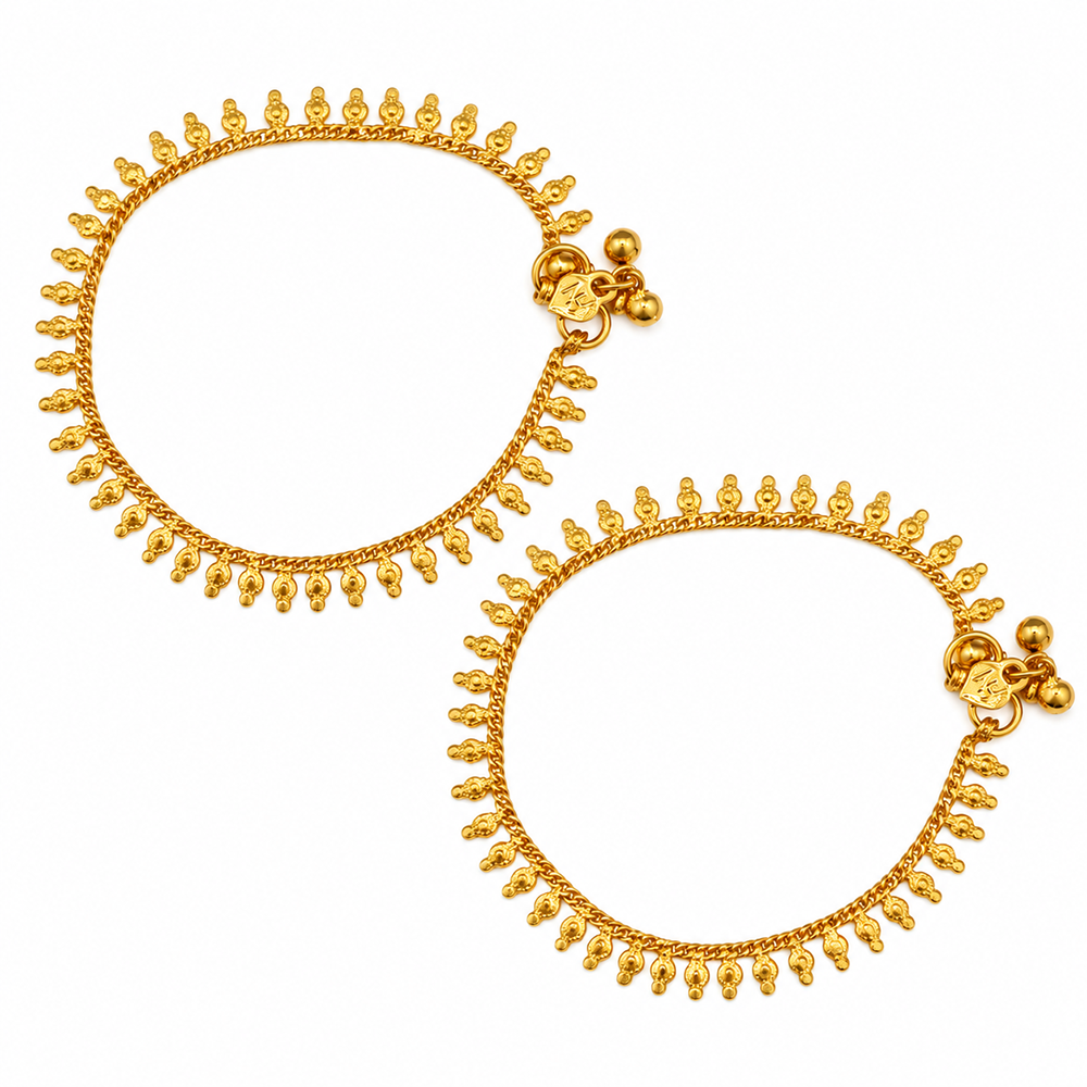 The99Jewel Ethnic Payal Anklet for Women | Traditional Jewellery for Special Occasions