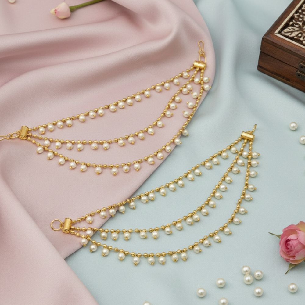 The99Jewel Traditional 3 Line Kaan Chain\Earchain \ Kan chain