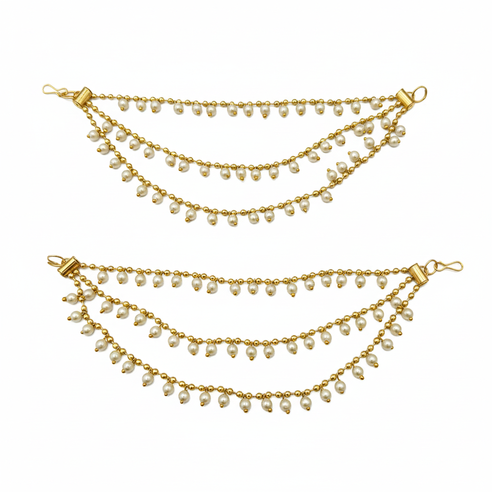 The99Jewel Traditional 3 Line Kaan Chain\Earchain \ Kan chain