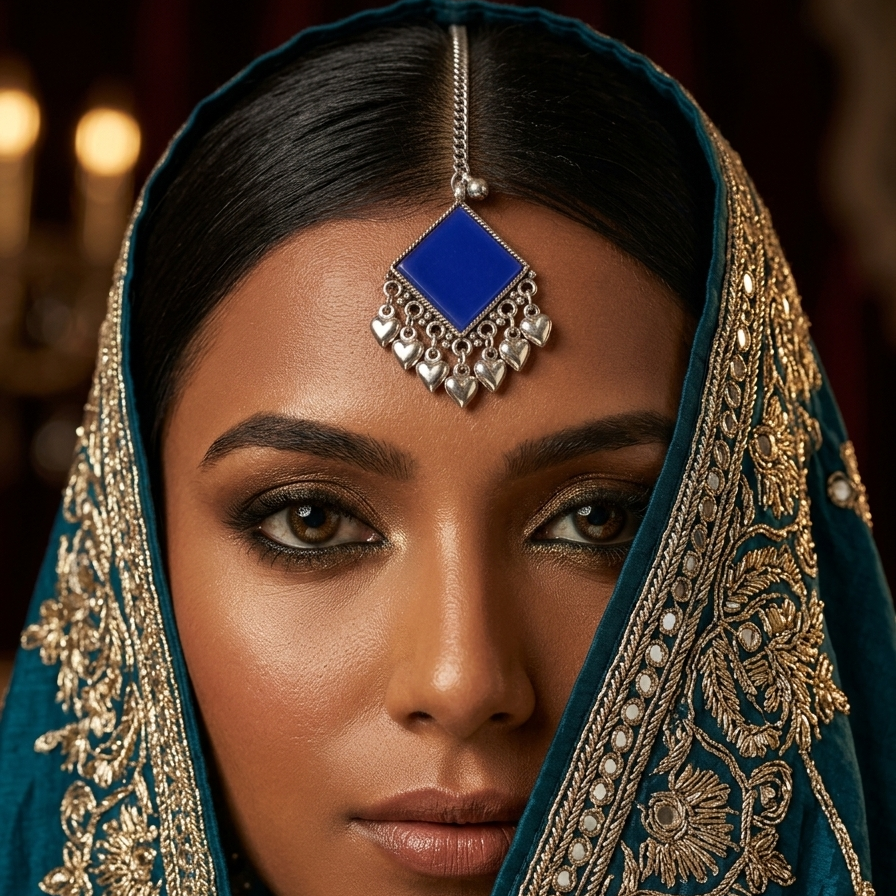 The99Jewel Oxidised Navratri Mangtikka for Women Traditional Festive Jewellery