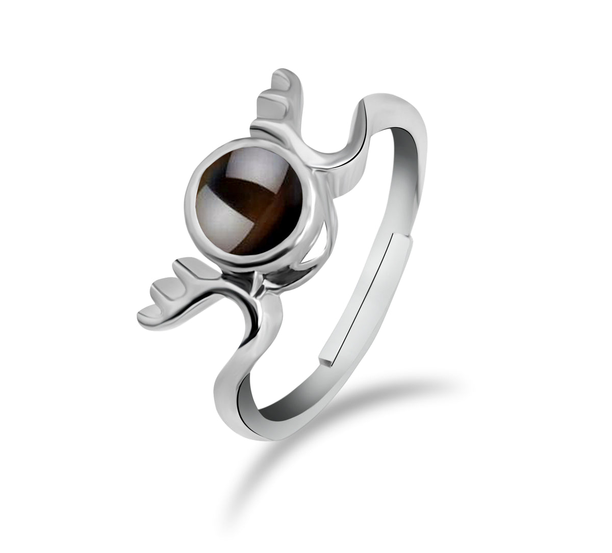 The99Jewel Silver Plated " 100 language I LOVE YOU" Stylish Adjustable Ring
